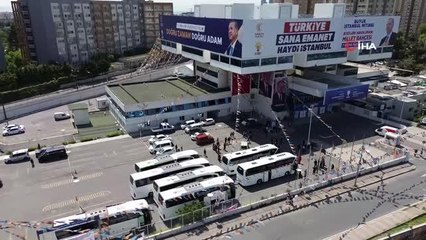 AK Parti İstanbul'dan Anadolu'ya 1000 otobüs
