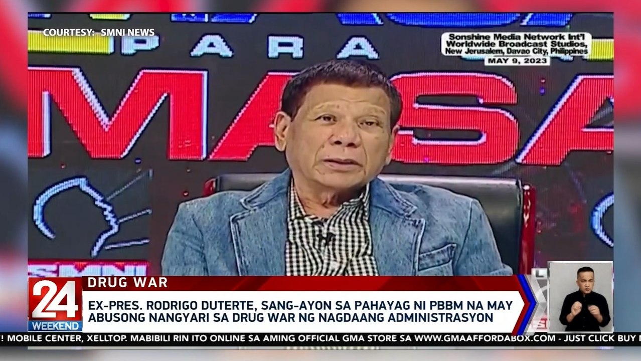 Ex-Pres. Rodrigo Duterte, sang-ayon sa pahayag ni PBBM na may abusong nangyari sa drug war ng nagdaang administrasyon | 24 Oras Weekend