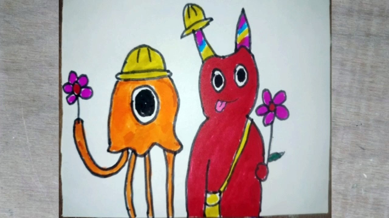 Banban and Stinger Flynn drawing(Garten of Banban)