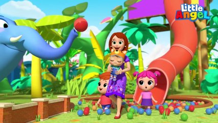 Playtime at Theme Park and More Songs ! Little Angel Hindi Kids Songs थीम पार्क में खेलने का समय I