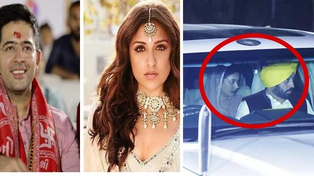 Parineeti Chopra Raghav Chadha Engagement Video: CM Bhagwant Mann का Wife के साथ Entry Video