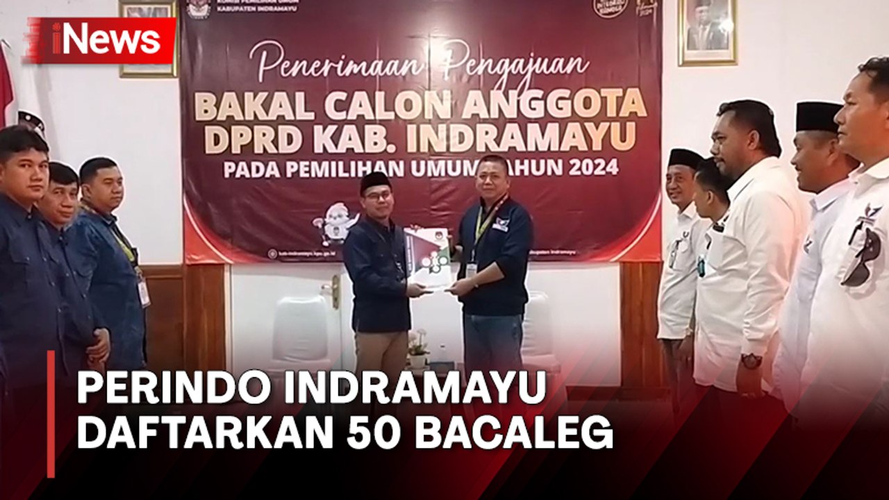 Targetkan Dua Digit Kursi Legislatif, DPD Partai Perindo Indramayu Daftarkan 50 Bacaleg