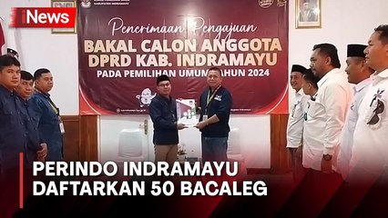 Targetkan Dua Digit Kursi Legislatif, DPD Partai Perindo Indramayu Daftarkan 50 Bacaleg