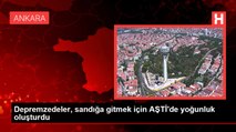 Depremzedeler, sandığa gitmek için AŞTİ'de yoğunluk oluşturdu