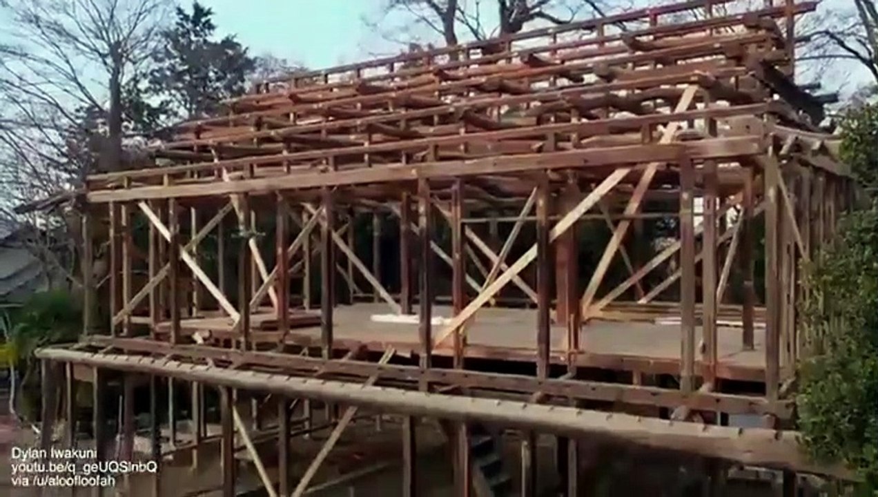 Structure of old Japanese house