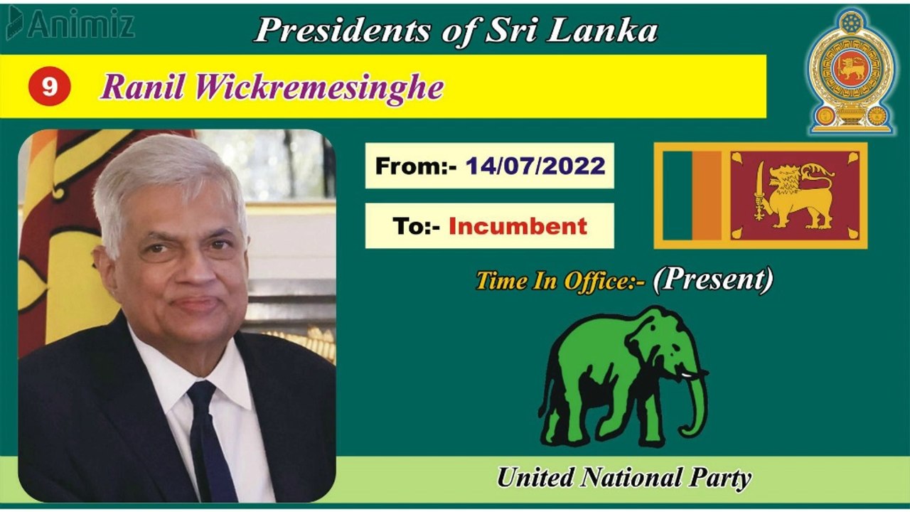 Presidents of Sri Lanka