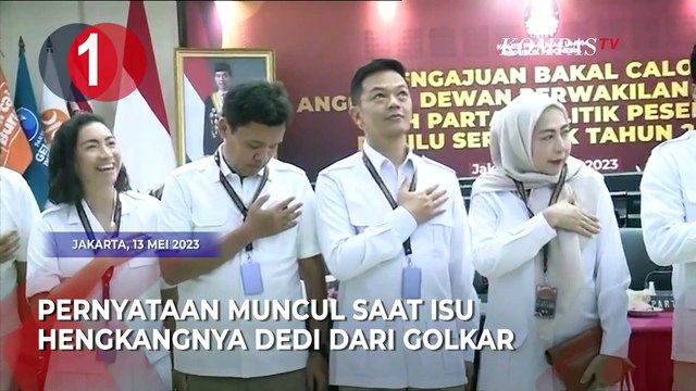 [TOP 3 NEWS] Dedi Mulyadi Resmi Gerindra, Atalia Daftar Caleg Golkar, Ambulans Mewah DPRD Banten