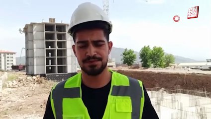 İslahiye'deki deprem konutları hızla yükseliyor