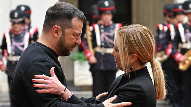 Zelensky receives assurances from Italian leaders ahead of meeting with Pope