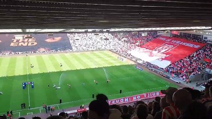 Sunderland fans ahead of the Luton Town play-off game