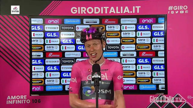 Tour d'Italie 2023 - Andreas Leknessund : It's a relief to retain the Maglia Rosa after such a strong effort at the end. It was the fight I expected in the last climb