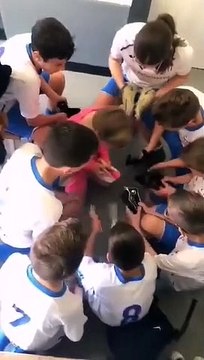 Célébration victoire ! JSF 3 / ES Tourville 2 (championnat U13 D4 le 13/05/2023)