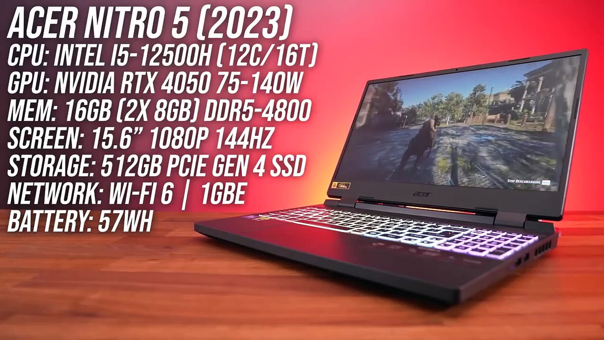⁣The Fastest RTX 4050 Gaming Laptop Under $1000! | Acer Nitro 5 Review