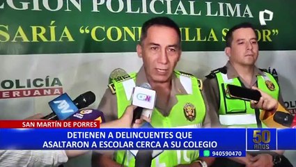 SMP: delincuentes golpean a escolar para robarle su celular