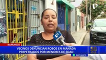 Barranco: vecinos preocupados por robos en manada perpetrados por menores de edad