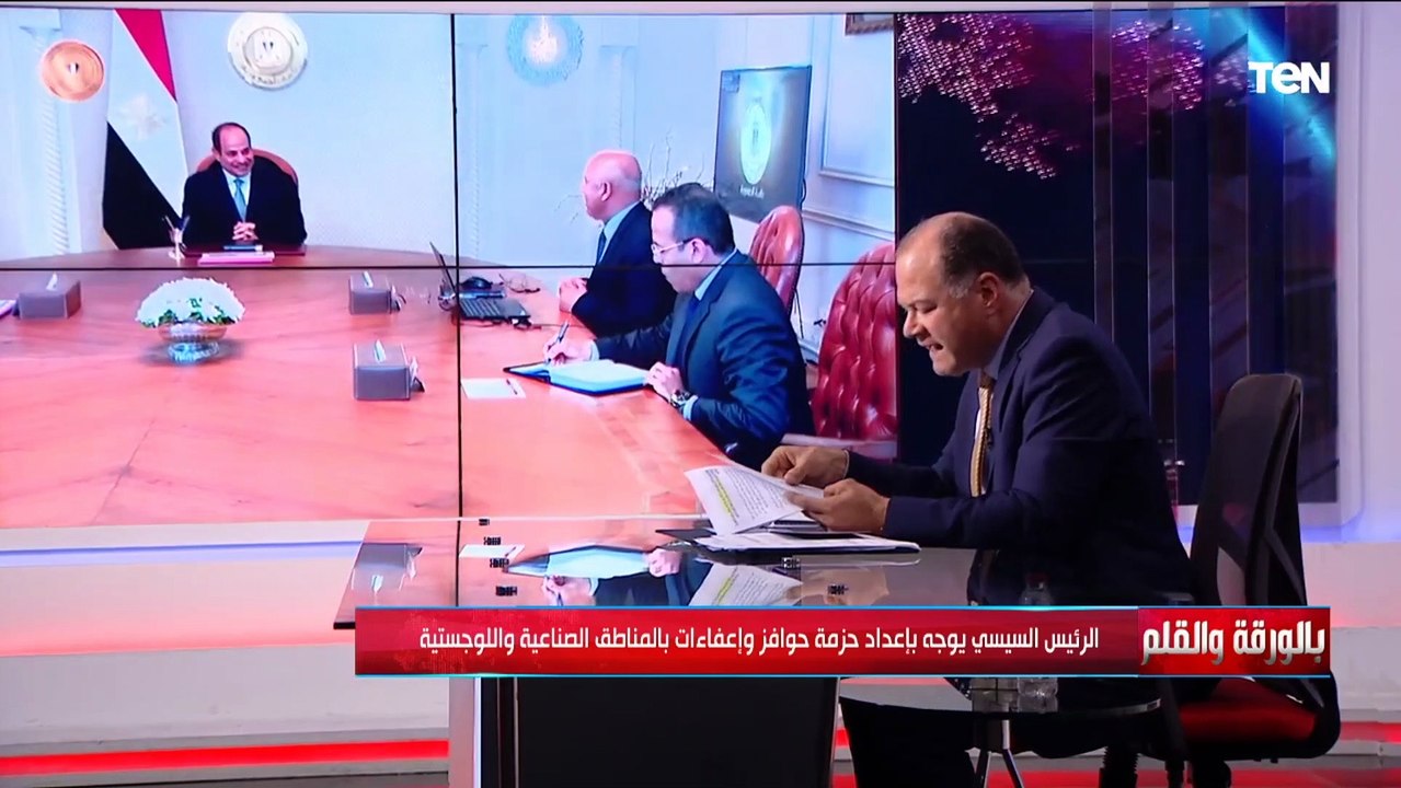 الرئيس السيسي يوجه بإعداد حزمة حوافز وإعفاءات بالمناطق الصناعية واللوجستية