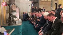 Cumhurbaşkanı Erdoğan, Ayasofya'da Bakara suresini okudu