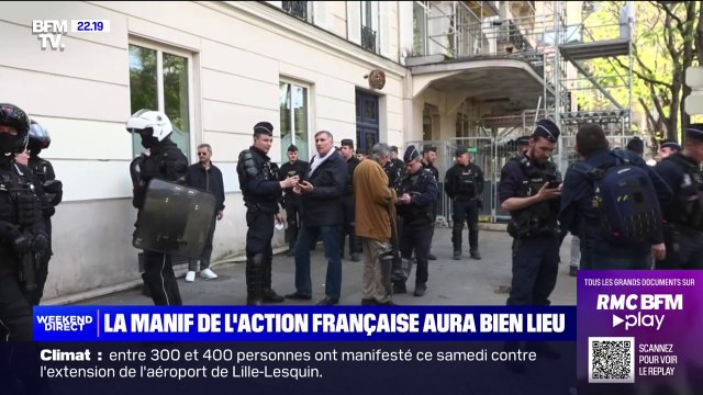 La manifestation de l'Action Française aura bien lieu ce dimanche