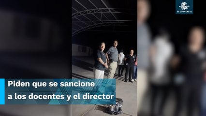 Exhiben a maestros bebiendo cervezas en primaria de Morelia, Michoacán