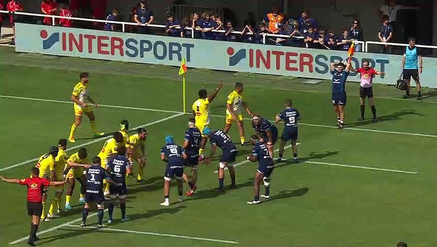 TOP 14 - Essai de Vincent GIUDICELLI (MHR) - Montpellier Hérault Rugby - Stade Rochelais - Saison 2022-2023