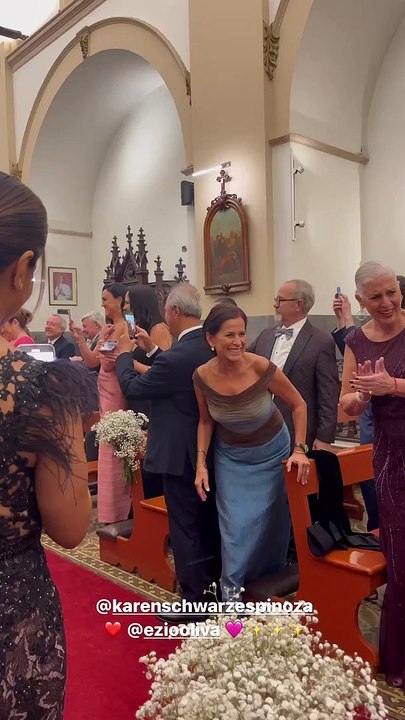 Karen Schwarz y Ezio Oliva se casan