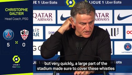 Galtier praises Messi's 'focus' after being booed by home fans