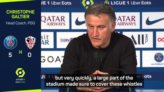 Galtier praises Messi's 'focus' after being booed by home fans