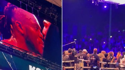 Watch: KSI and Tommy Fury get into heated face-off after controversial Fournier bout