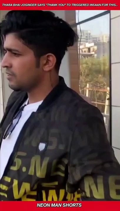 Thara Bhai Joginder says "Thank You" to Triggered Insaan for this... Joginder Triggered #shorts