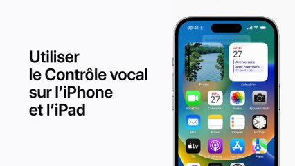iPhone, iPad, iPod touch - Utiliser le Contrôle vocal