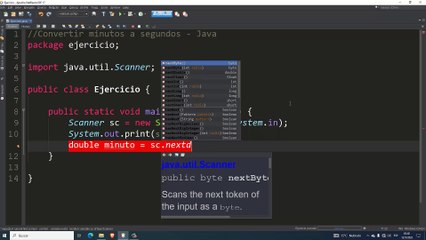 Convertir minutos a segundos en Java