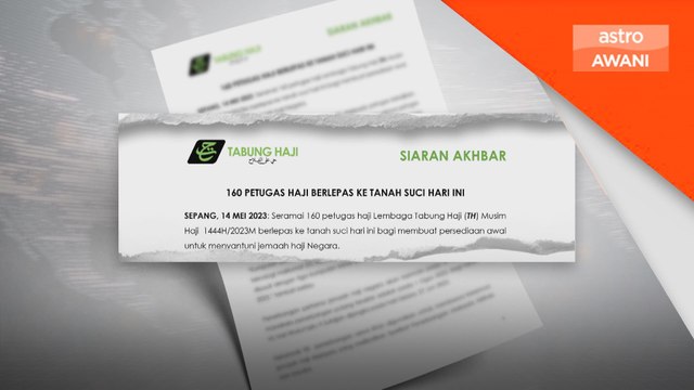 160 petugas haji berlepas ke tanah suci