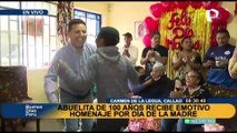 Abuelita de 100 años recibe emotivo homenaje por el Día de la Madre