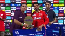 Prabhsimran heart winning gesture for emotional Harpreet Brar after winning Man of the match award