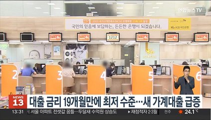 Video herunterladen: 대출 금리 19개월만에 최저 수준…새 가계대출 급증