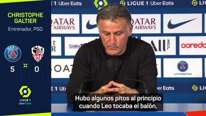 Las palabras de Galtier sobre los pitos a Messi en París
