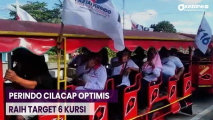 Diantar Kendaraan Wisata, 50 Bacaleg Partai Perindo Mendaftar ke KPU Cilacap