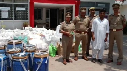 बिजनौर: पुलिस ने नकली सौन्दर्य प्रसाधन की फैक्ट्री पर की छापेमारी, एक गिरफ्तार