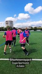 D1 Échauffement coupe Sportcomm à Chalon
