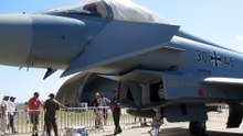 ATHENS FLYING WEEK 2022 , static display German Eurofighter Typhoon