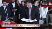 Cumhurbaşkanı adayı Sinan Oğan Ankara'da oyunu kullandı