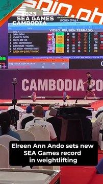 Elreen Ando sets new SEA Games record in weightlifting