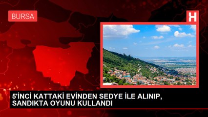 5'İNCİ KATTAKİ EVİNDEN SEDYE İLE ALINIP, SANDIKTA OYUNU KULLANDI