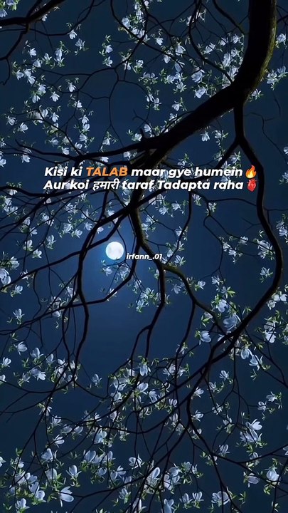 Kisi ki TALAB maar gye humein Aur koi हमारी taraf Tadapta raha