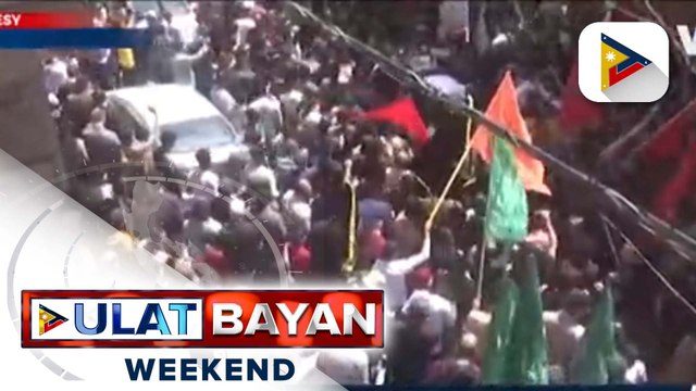 Daan-daang Palestinians, dumalo sa libing ng isang Islamic Jihad commander na namatay sa pag-atake ng Israel sa Gaza