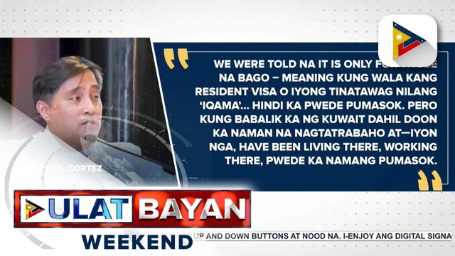 Kuwait, nagpadala na ng pormal na abiso sa PH hinggil sa suspension ng working visa ng OFWs