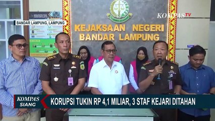 Korupsi Tukin Rp4,1 Miliar, 3 Staf Kejari Bandar Lampung Ditahan!