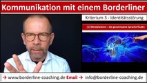 #Kommunikation mit einem #Borderliner Kriterium 3  #Identitätsstörung  Instabiles  Selbstbild