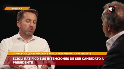 Scioli ratificó sus intenciones de ser candidato a presidente