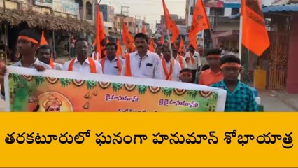 కృష్ణా జిల్లా: కాషాయమయం... పెద్ద ఎత్తున హనుమాన్ శోభాయాత్ర